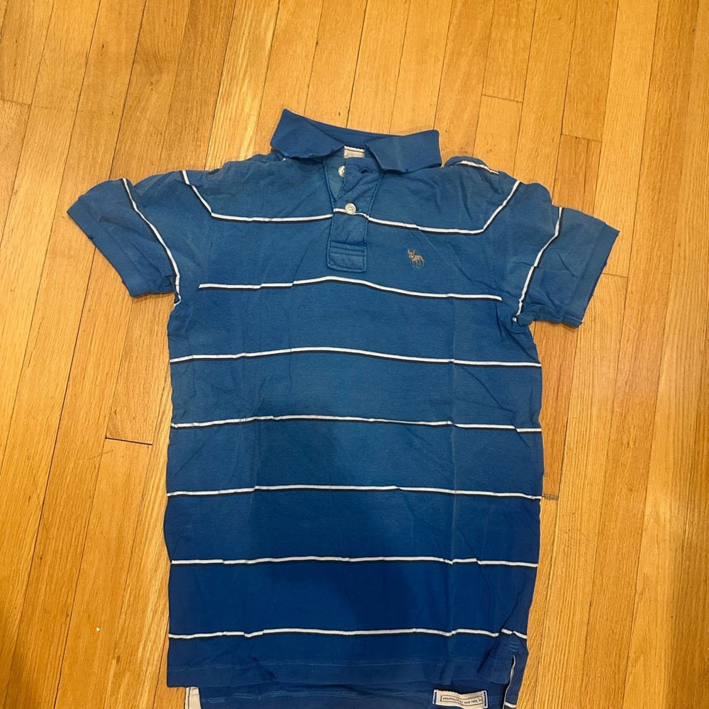 Blue Striped Ruehl Polo Shirt